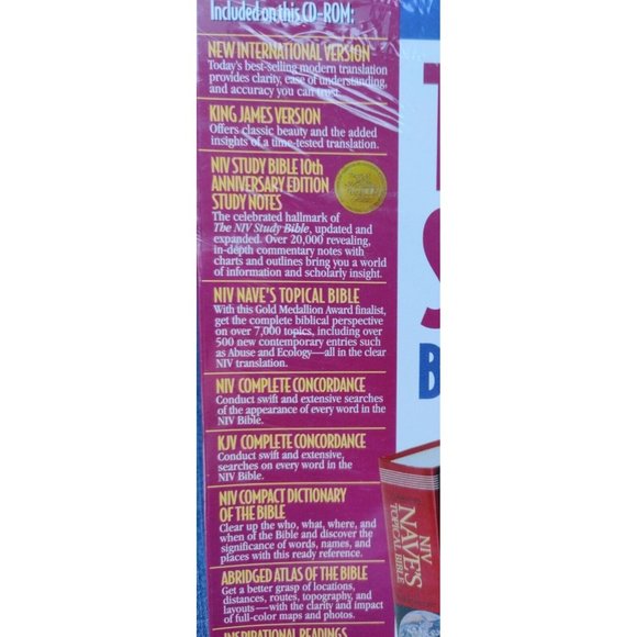 NIV STUDY BIBLE BASIC LIBRARY FOR WINDOWS NOS Brand New - Picture 7 of 11